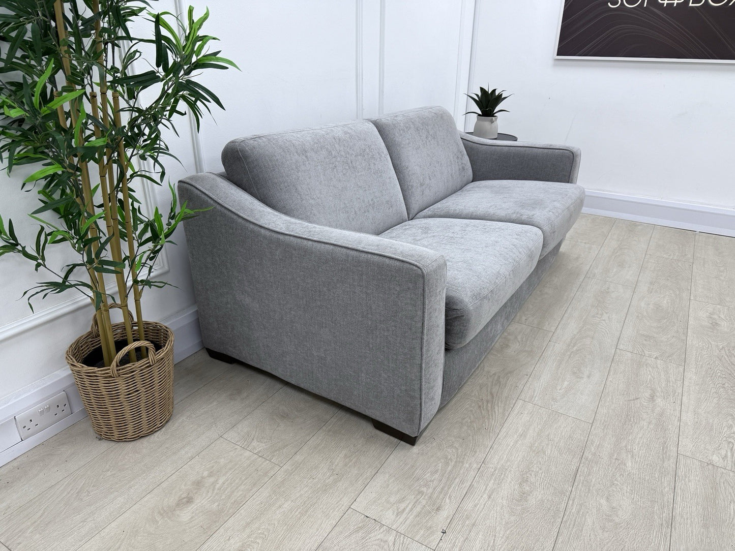 Furniture Village Optimus 3 Seater Sofa Bed In Grey Fabric