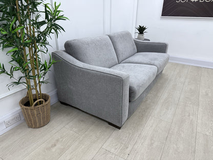 Furniture Village Optimus 3 Seater Sofa Bed In Grey Fabric