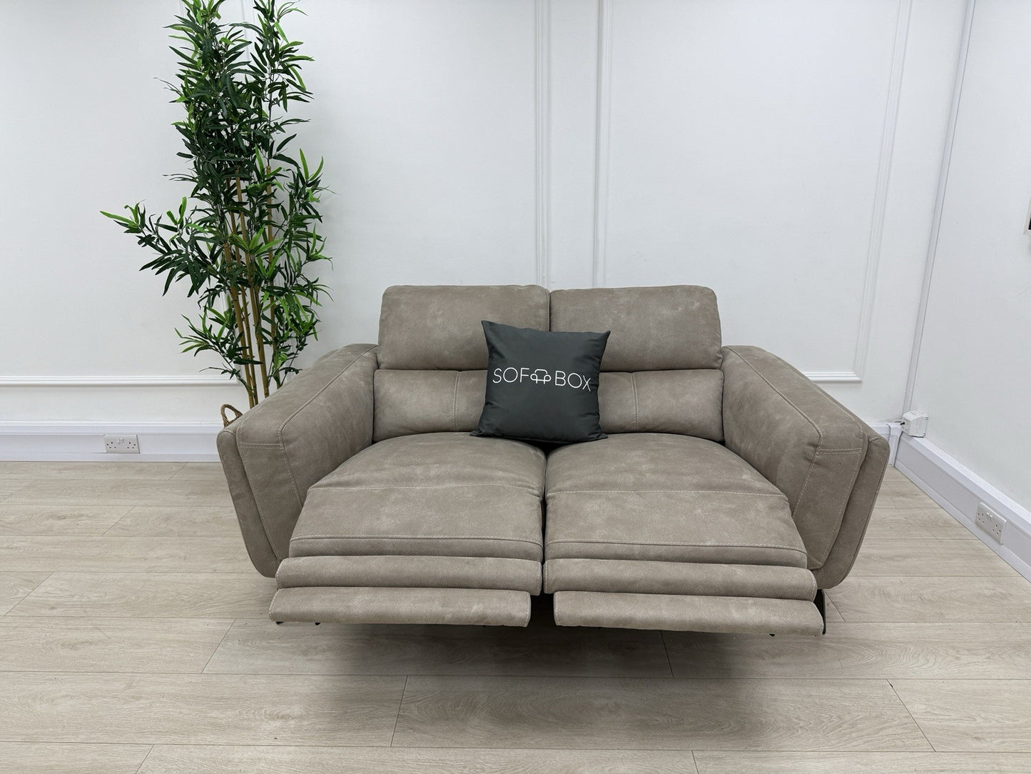 DFS San Mateo 2 Seater Power Recliner Sofa In Arizona Stone