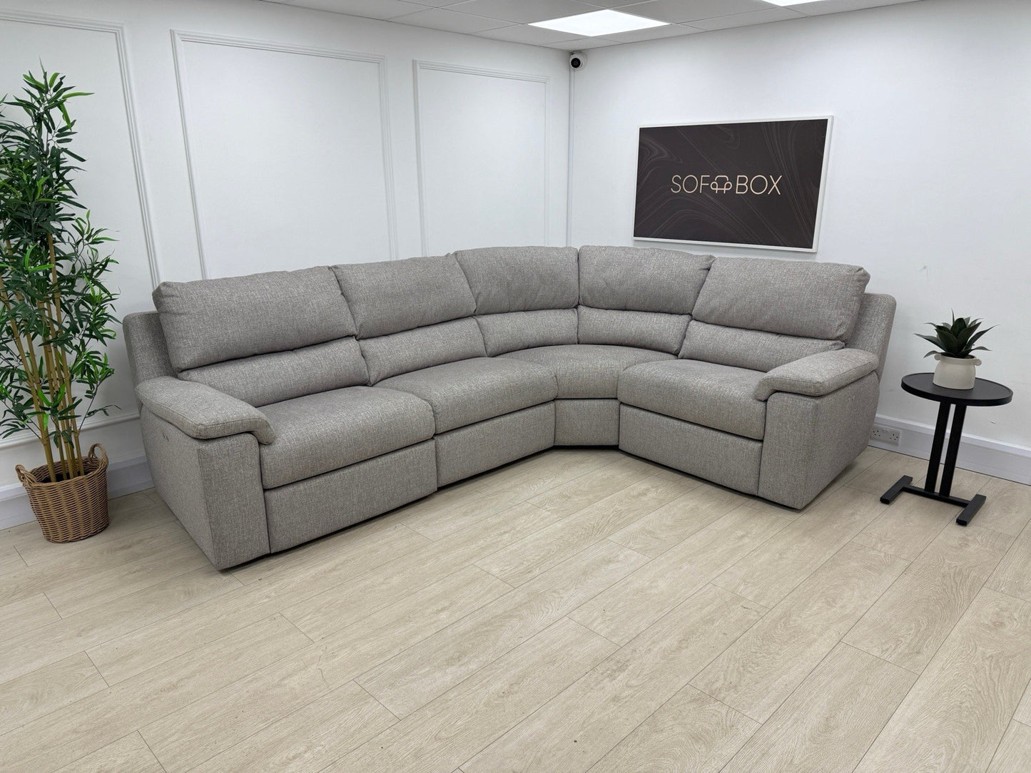 G Plan Taylor Power Recliner Corner Sofa In Tropic Ash Fabric