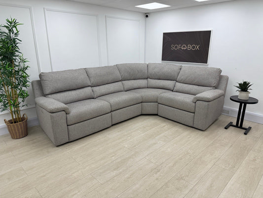 G Play Taylor Power Recliner Corner Sofa In Tropic Ash Fabric