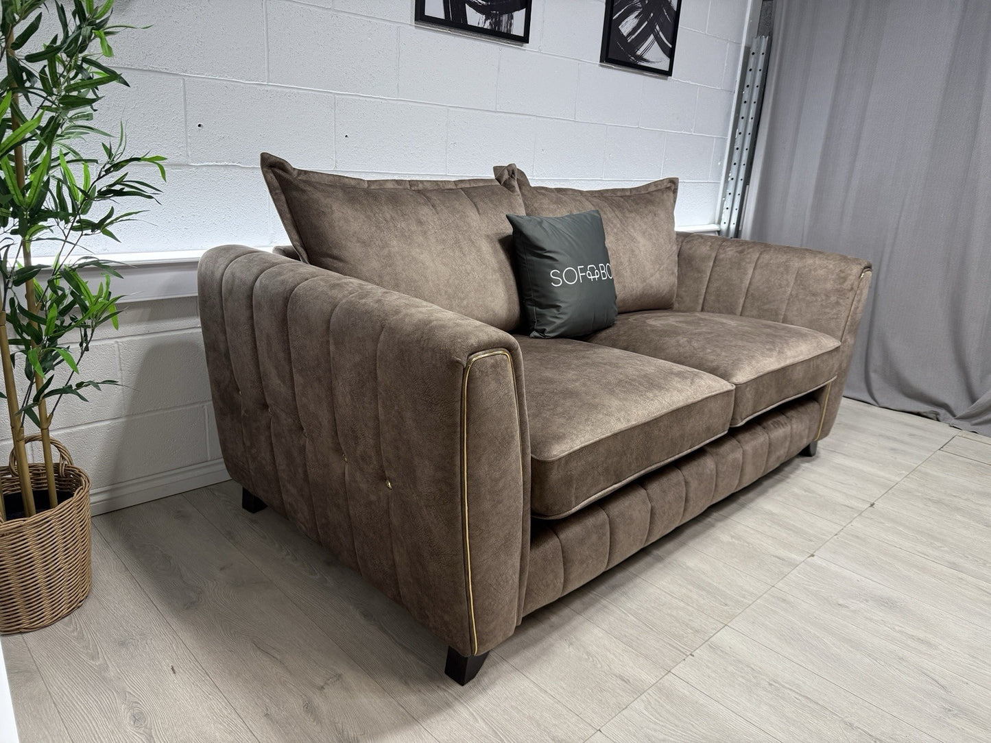 DFS Cherished 3 Seater Sofa In Chocolate Combination