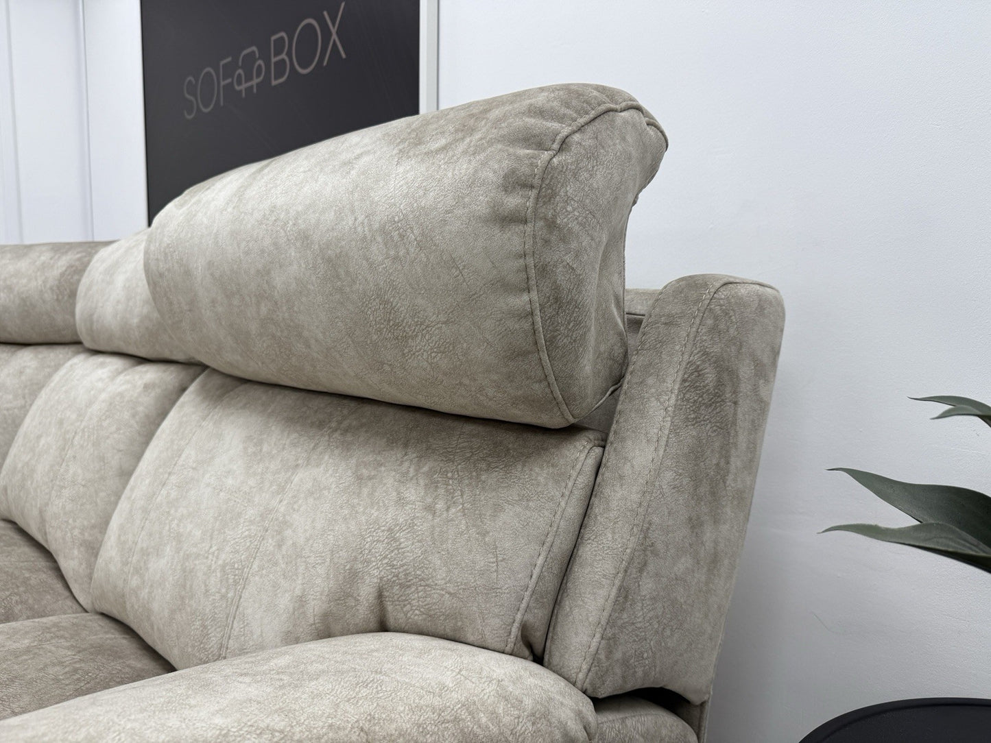 Furniture Village Moreno Power Recliner Corner Sofa In Cream Fabric