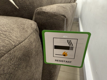 DFS Devine Corner Sofa & Footstool In Chocolate