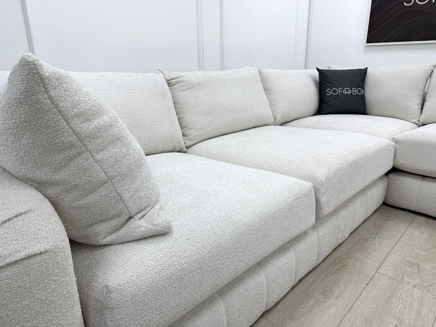 Sofology The Westwood Corner Sofa In Ecru Boucle Fabric