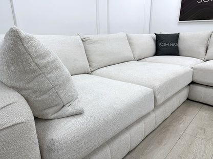 Sofology The Westwood Corner Sofa In Ecru Boucle Fabric
