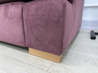 DFS Freya 4 Seater Sofa In Wine Fabric