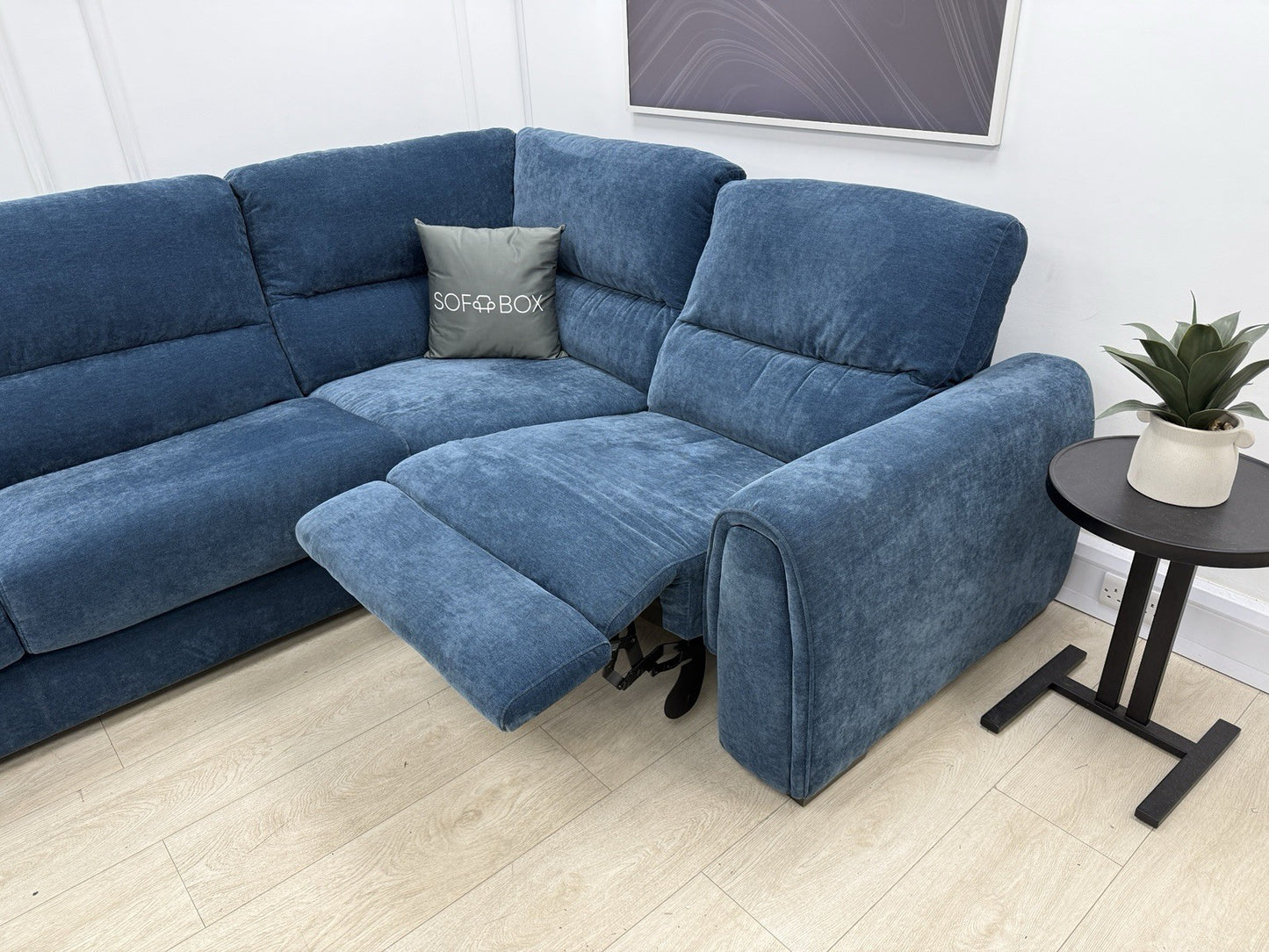 Furniture Village Flex Corner Sofa Bed With Power Recliner & Storage Arms