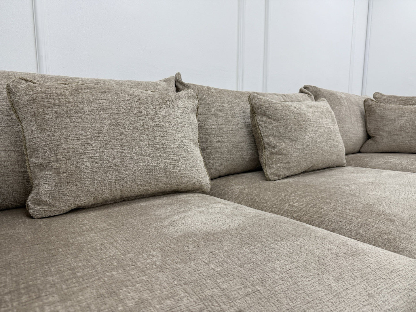 Sofology The Westwood Teddy Chenille Natural Corner Sofa
