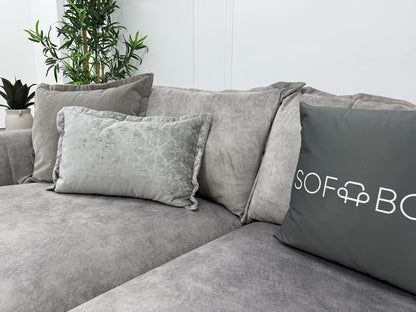 DFS Devine Corner Sofa In Light Grey