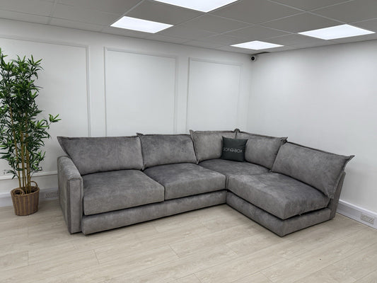 DFS Devine Corner Sofa In Light Grey