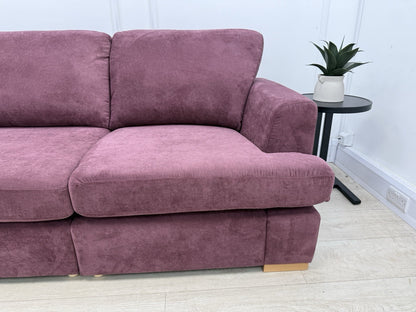 DFS Freya 4 Seater Sofa In Wine Fabric