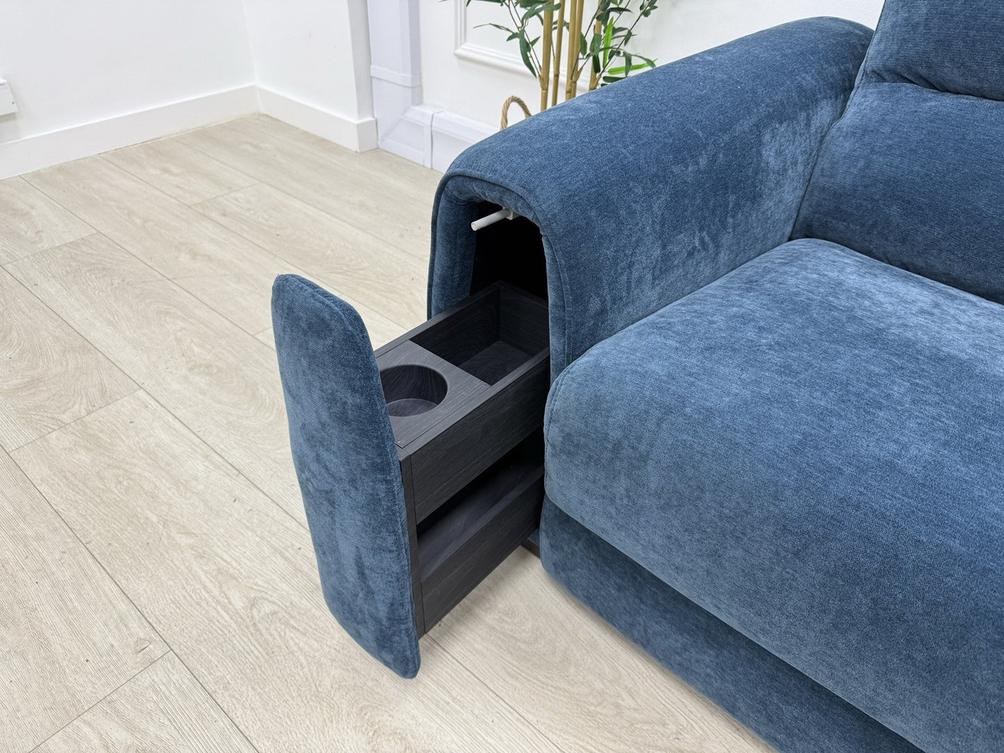 Furniture Village Flex Corner Sofa Bed With Power Recliner & Storage Arms
