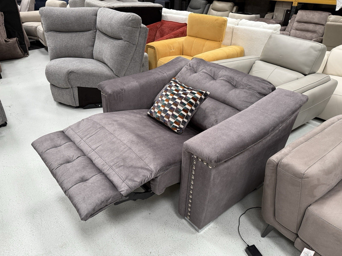 La-Z-Boy New Hollywood Power Recliner Love Chair In Grey
