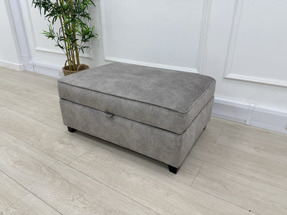 DFS Cherished Storage Footstool In Grey
