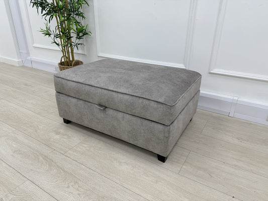 DFS Cherished Storage Footstool In Grey