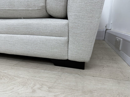 DFS Longbeach / Ada L Shape Chaise Sofa In Light Grey Fabric