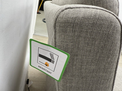 DFS Trek Power Recliner Armchair In Grey Fabric