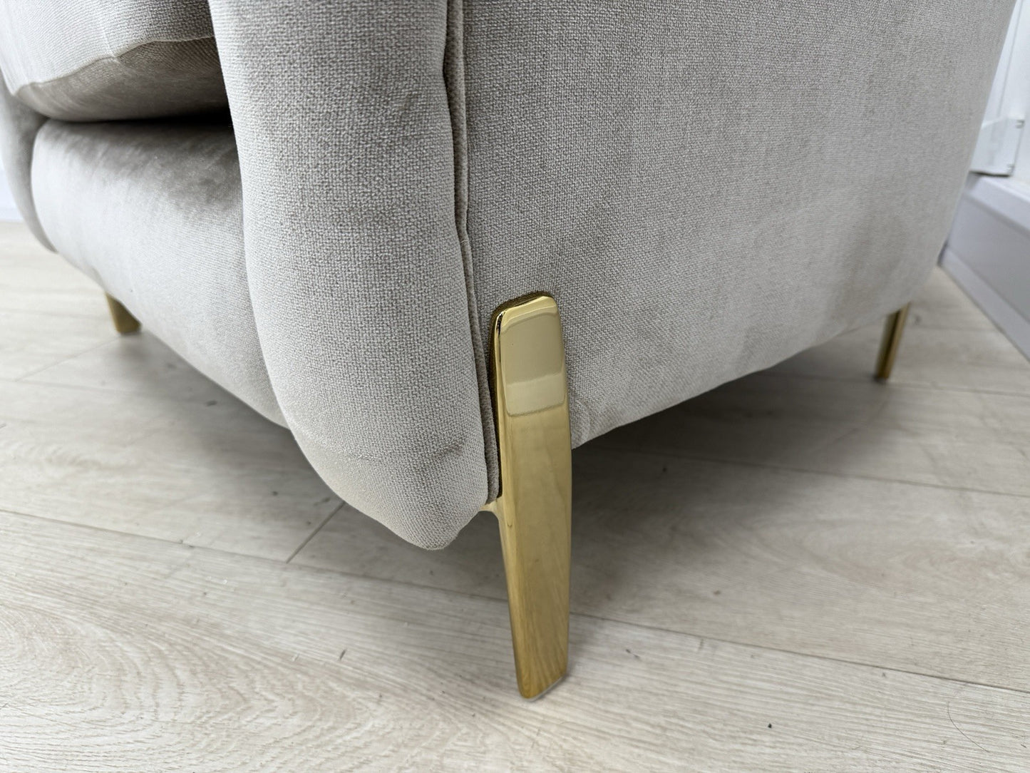 Sofology The Oscar Accent Chair in Fine Textured Chenille Stone Mix