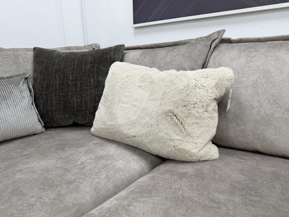 DFS Devine Corner Sofa In Oatmeal Fabric