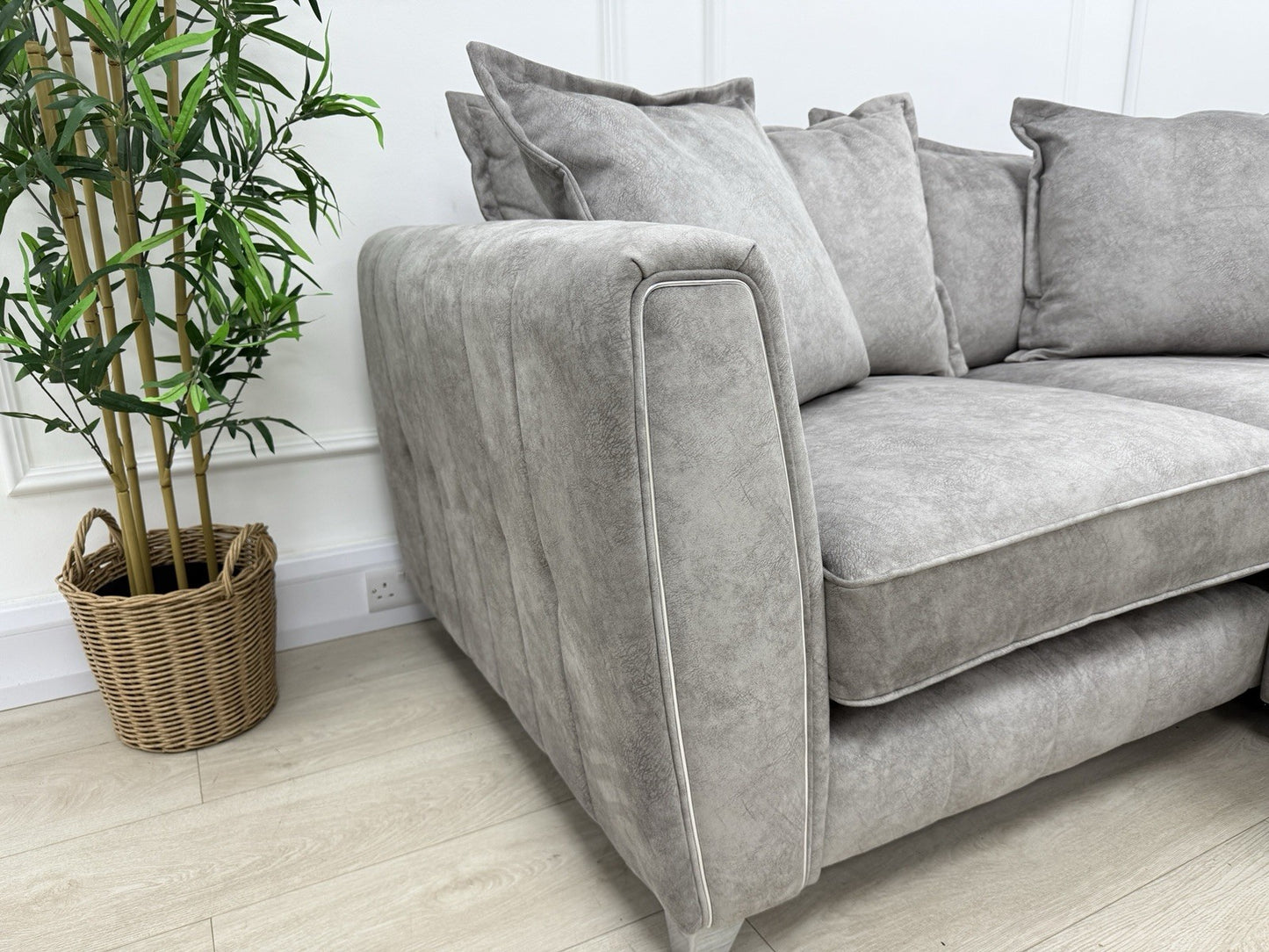 DFS Cherished Corner Sofa In Grey RHF