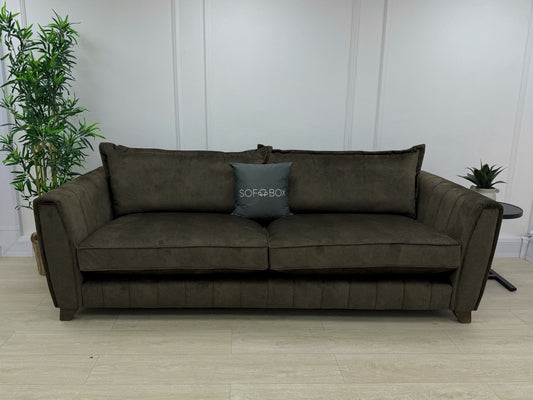 DFS Cherished 4 Seater Sofa In Sage Self Piped Combination