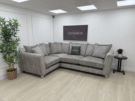 DFS Cherished Corner Sofa In Grey RHF