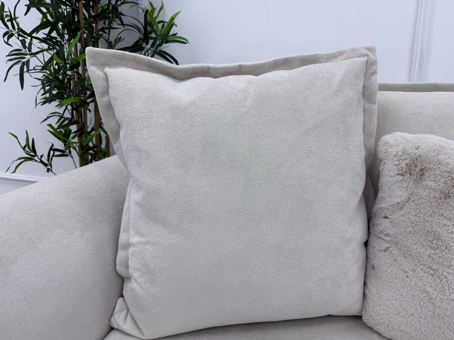 DFS Alani Cuddle Chair Loveseat Sofa In Cream Fabric