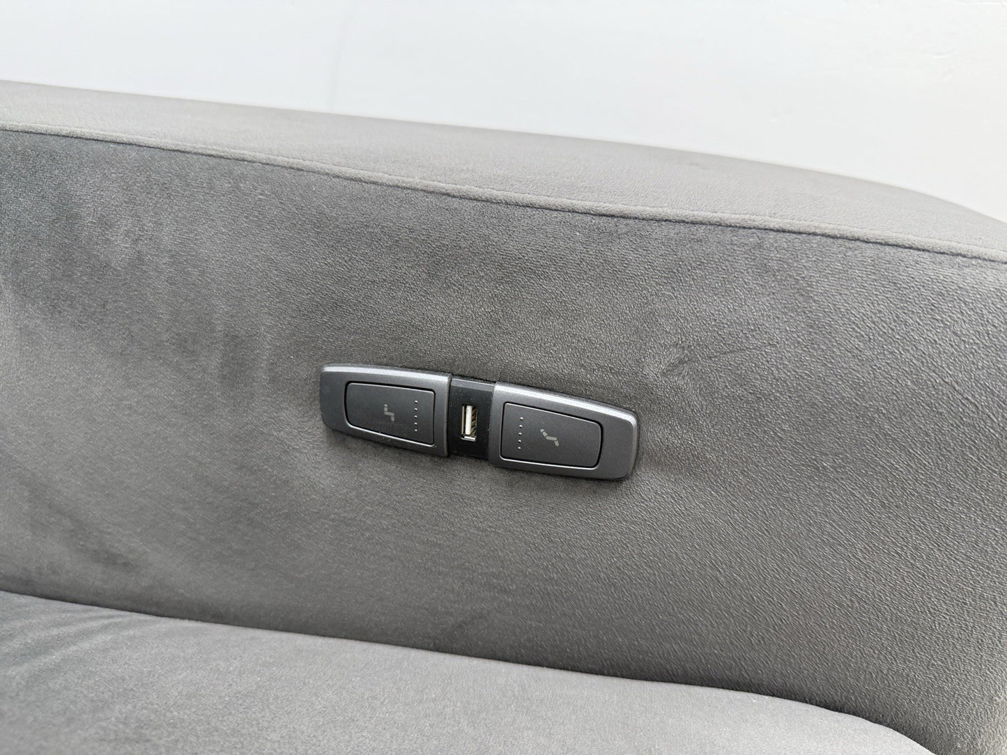 DFS Wander Power Recliner/Sofa Bed 4 Seater Sofa In Charcoal Velvet Fabric