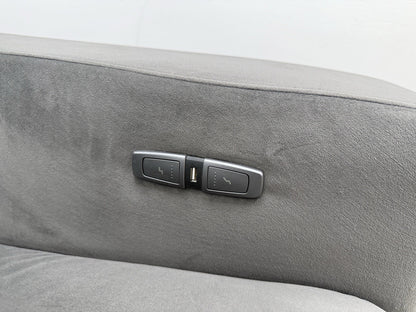 DFS Wander Power Recliner/Sofa Bed 4 Seater Sofa In Charcoal Velvet Fabric