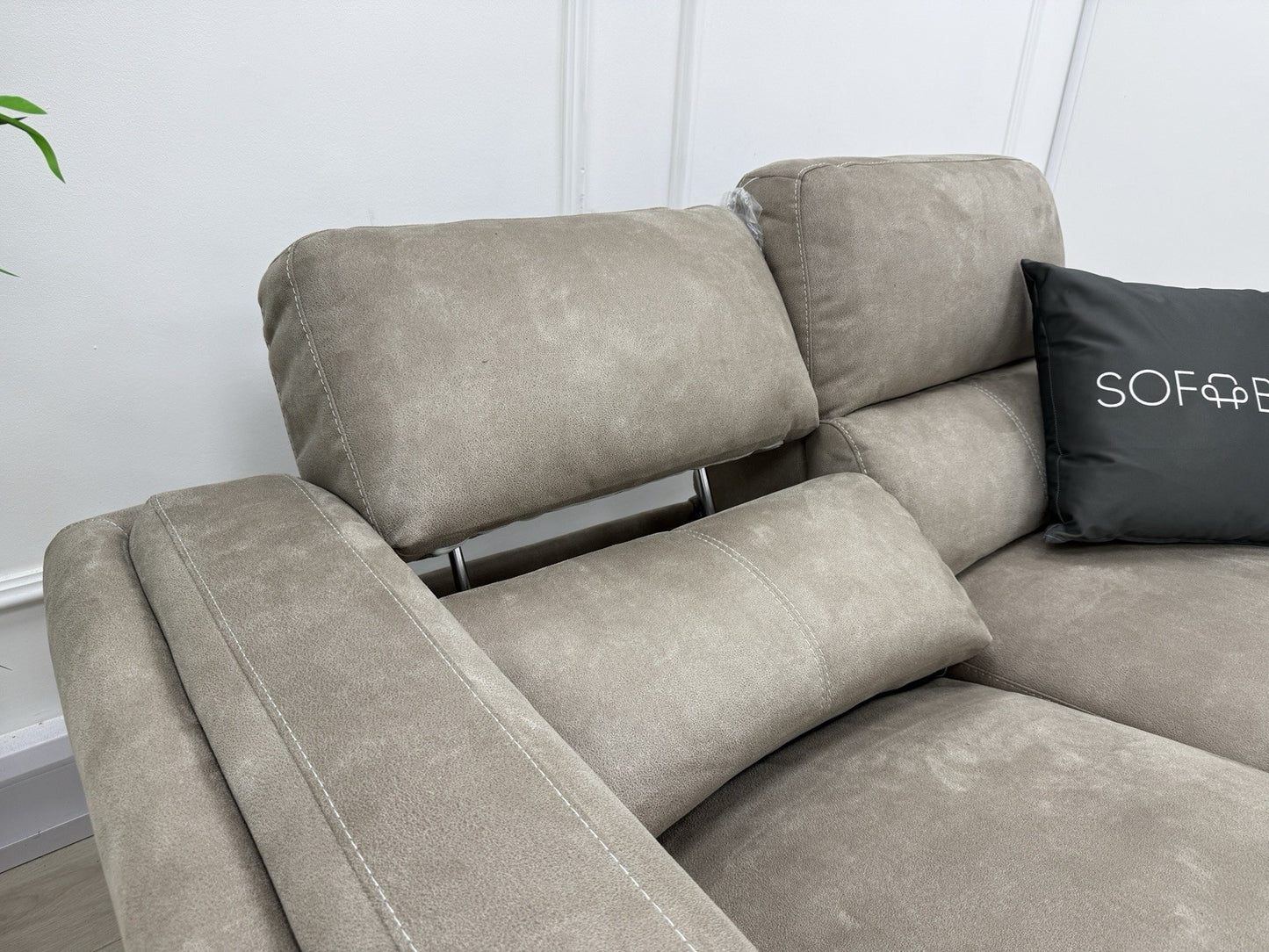 DFS San Mateo 2 Seater Power Recliner Sofa In Arizona Stone