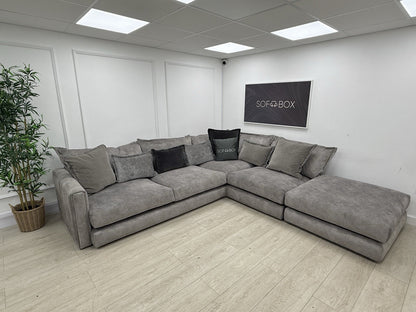 DFS Devine Corner Sofa In Grey