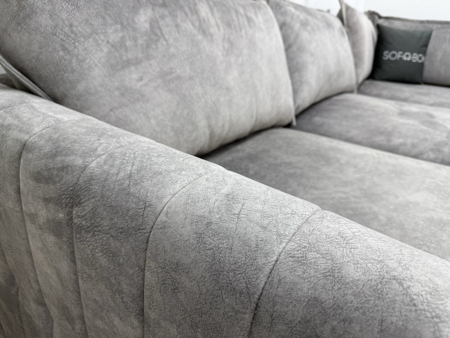 DFS Devine Corner Sofa In Light Grey