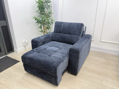 DFS Una / Steller Power Slider Chair In Nuova Midnight Fabric