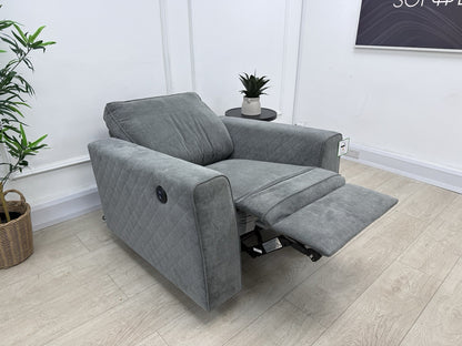 DFS Horace / Orka Power Recliner Chair In Graphite Fabric