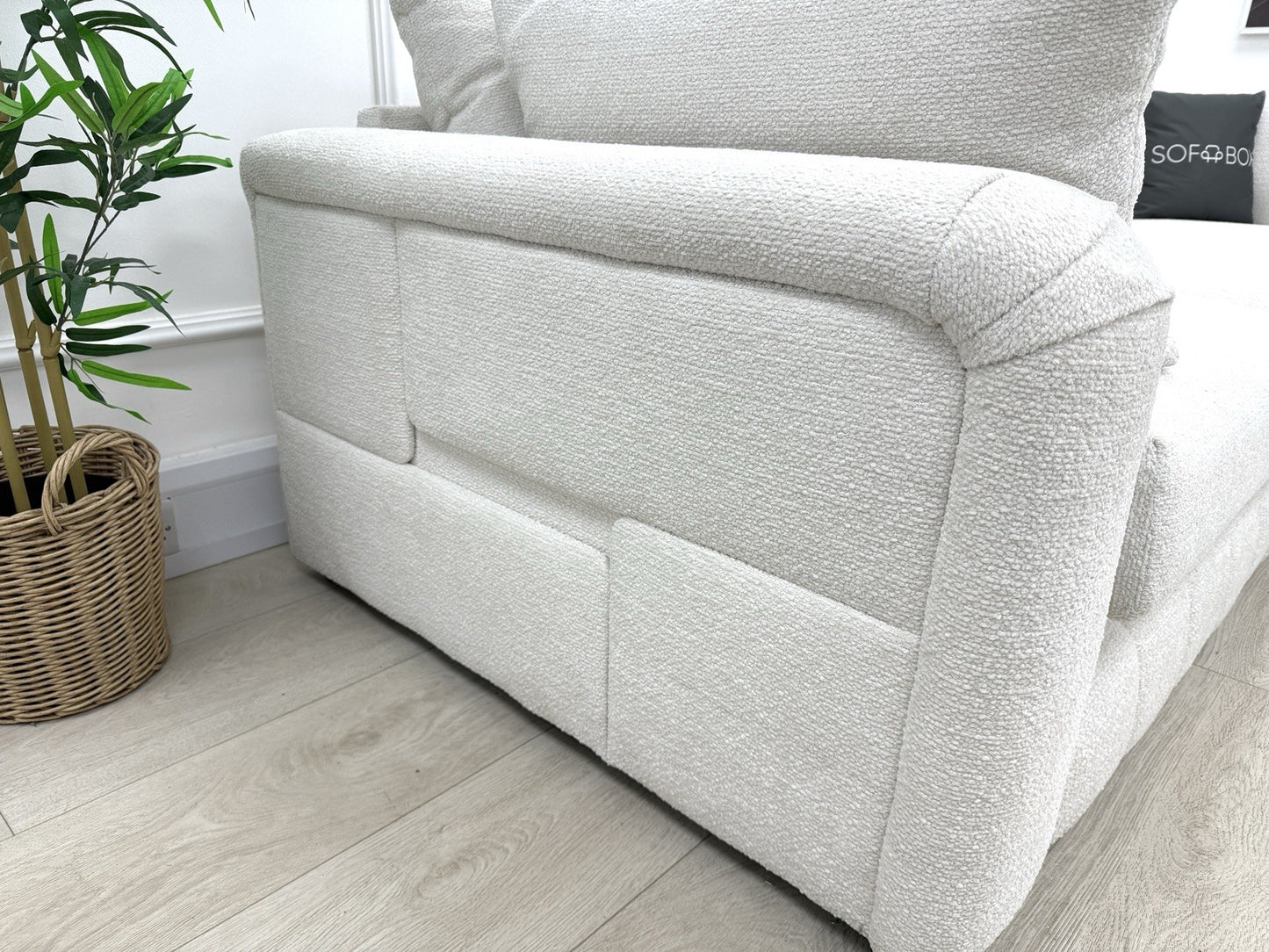 Sofology The Westwood Corner Sofa In Ecru Boucle Fabric