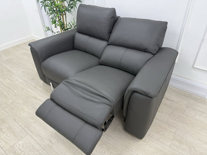 DFS Arwen Power Recliner 2 Seater Sofa In Shadow Borelli Leather