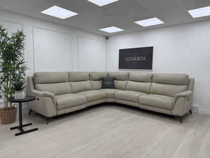 Furniture Village Contempo Corner Sofa In Beige