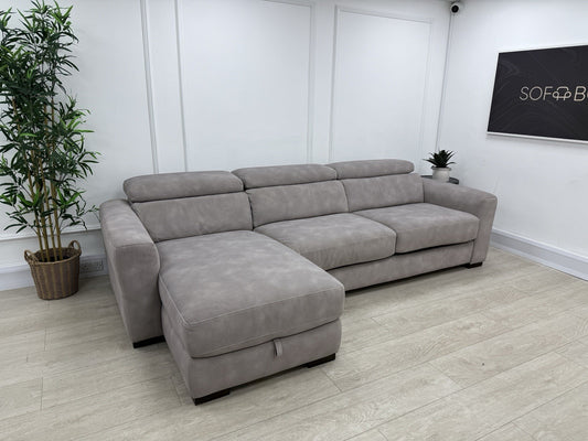 Sofology Metropolitan Fabric 4 Seater Chaise Sofa Bed with Storage