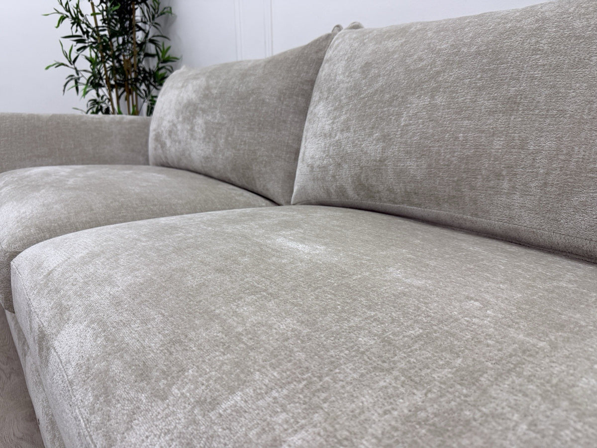 DFS Dunstable Grand Designs 4 Seater Sofa In Natural Luxe Chenille