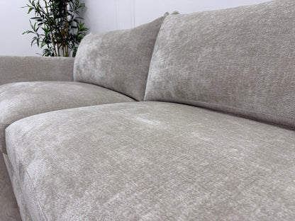 DFS Dunstable Grand Designs 4 Seater Sofa In Natural Luxe Chenille
