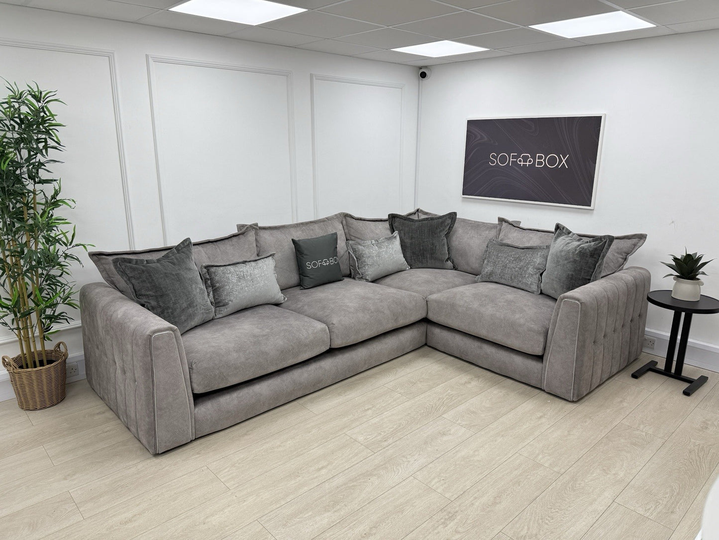DFS Devine Corner Sofa In Grey