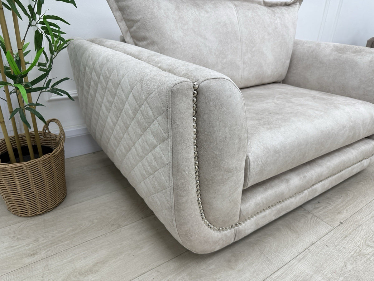 DFS Lavencia Cuddle Chair In Cream Fabric