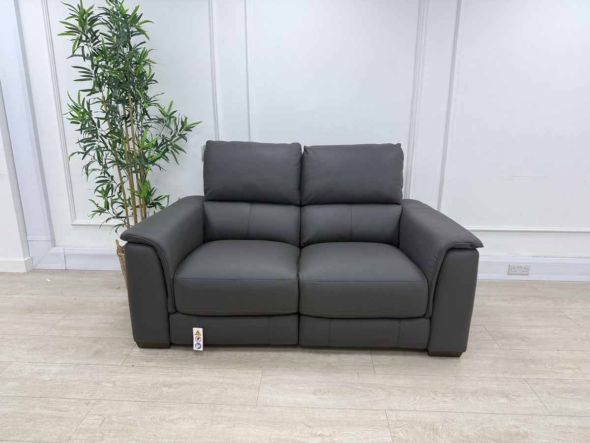 DFS Arwen Power Recliner 2 Seater Sofa In Shadow Borelli Leather