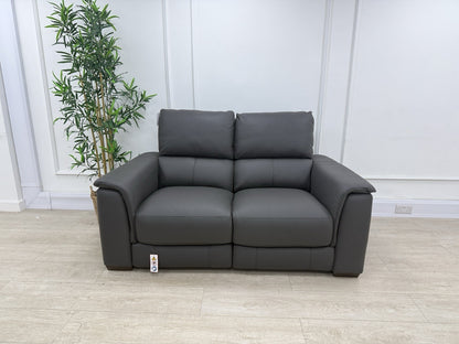 DFS Arwen Power Recliner 2 Seater Sofa In Shadow Borelli Leather