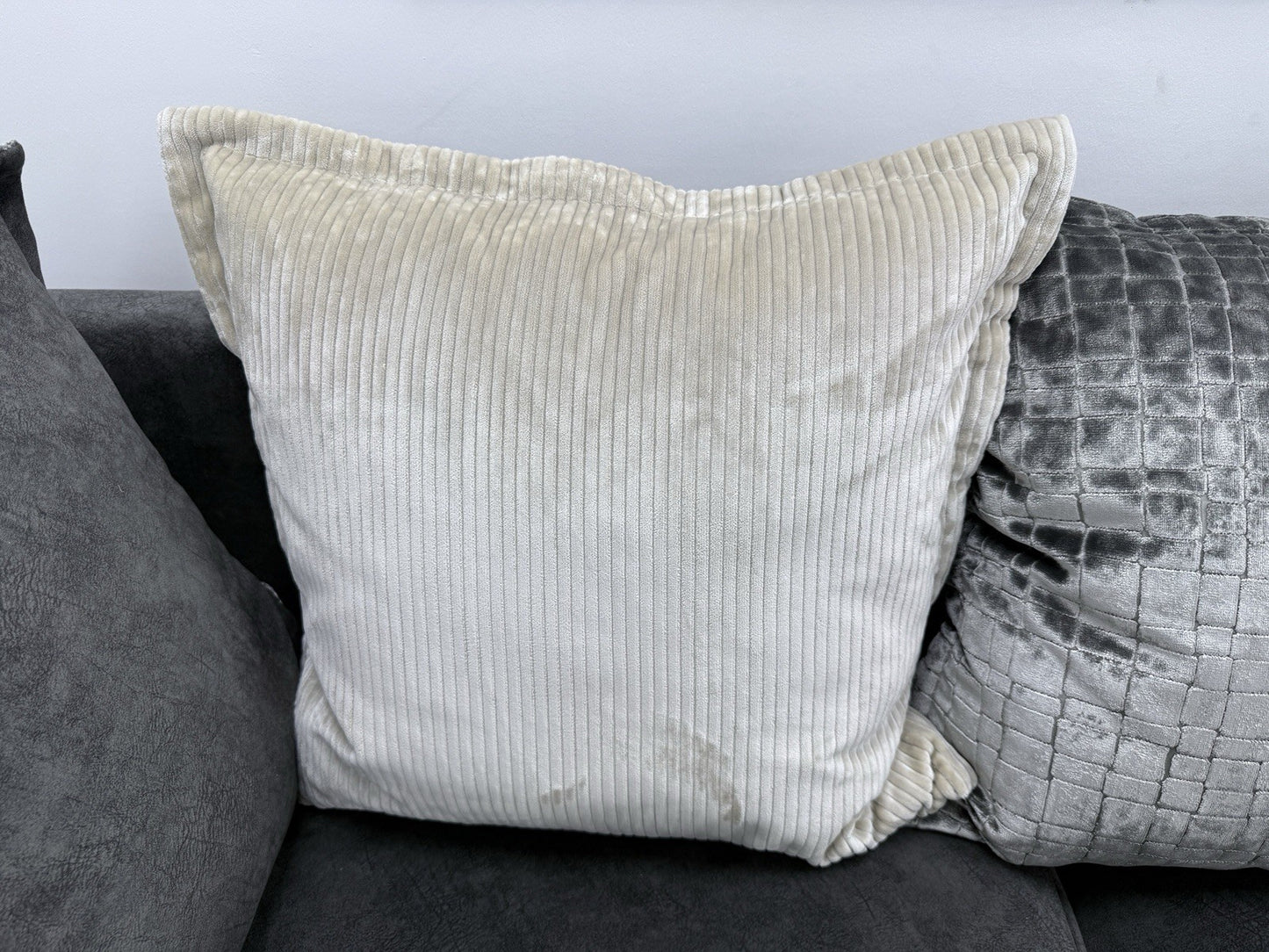 DFS Cherished Corner Sofa In Charcoal Combination