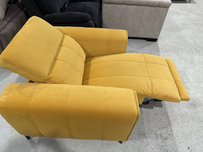 DFS Torren Power Storage Arm Recliner Chair In Mustard