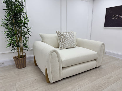 Sofology Marble Arch Love Seat In Cream Boucle Fabric