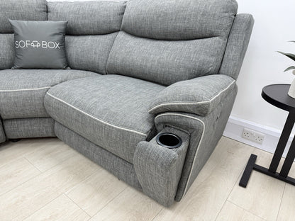 DFS Trek Power Recliner Corner Sofa In Charcoal