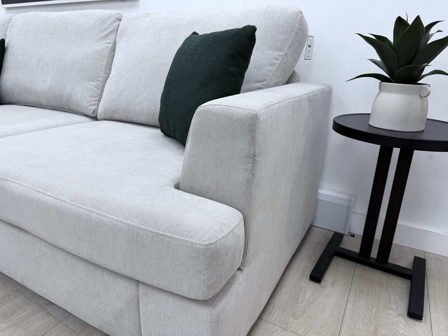 DFS Freya Corner Sofa 2c2 In Silver